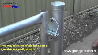 Gate Latch 2 way for round pipe and square [upl. by Collimore]