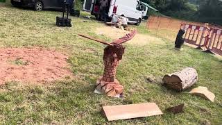 A fabulous range of wooden sculpture at Caerleon festival 2024 [upl. by Lathan]