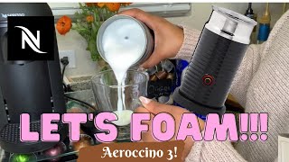 How To Foam Milk With Aeroccino 3 Make Coffee With Foam Tips amp Tricks  Easy Foamed Latte Recipe [upl. by Ardnosal70]