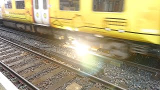 Merseyrail 507 009 making arcs at Birkdale station [upl. by Harry]