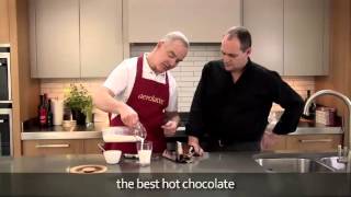 How to make a hot chocolate using an aerolatte milk frother [upl. by Drawe]